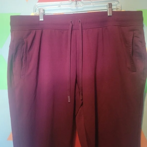 NWOT Athletic Works Maroon Women's Plus Athleisure Knit Pants Size 3X - Picture 5 of 9